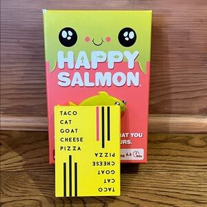 Happy Salmon and Taco Cat Goat Cheese Pizza Card Games